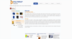 Desktop Screenshot of polywrapindia.com